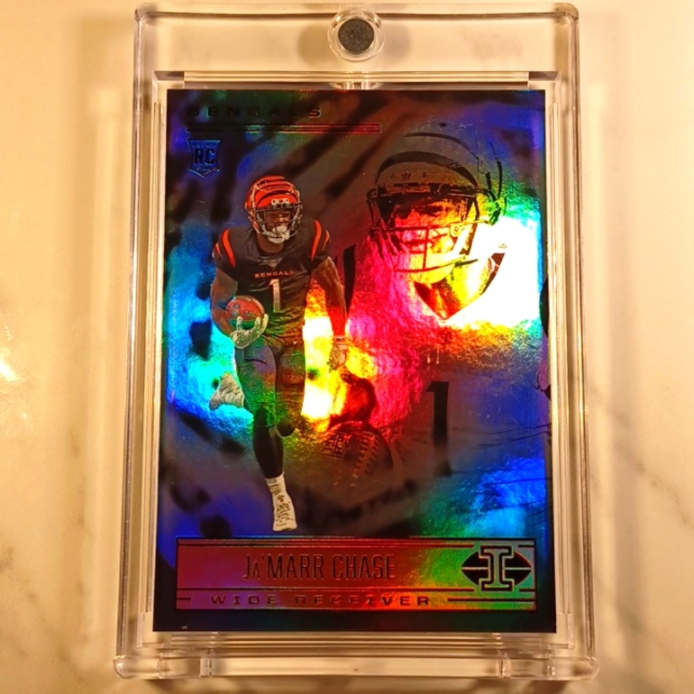 Ja'marr chase Cincinnati Bengals rookie card in case no. 65